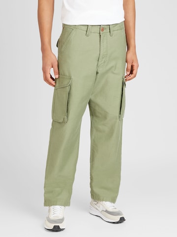 WRANGLER - Regular Calças cargo 'CASEY JONES' em verde: frente