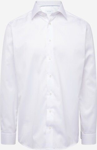 ETON Slim fit Button Up Shirt in White: front