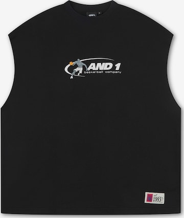 AND1 Collegepaita 'Timeout' värissä musta: etupuoli