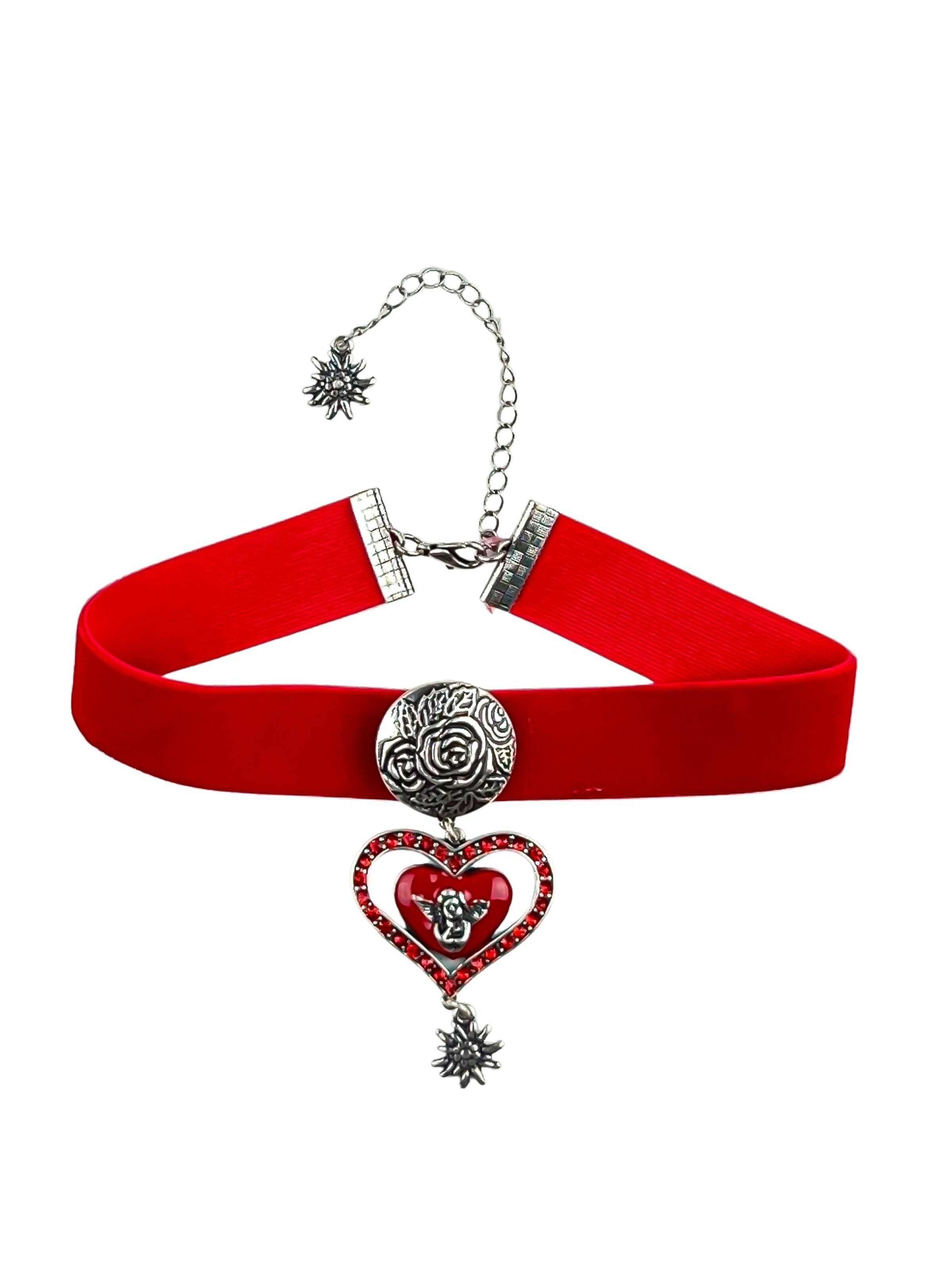 Allgäu Rebell Necklace 'Dorothea' in Red: front