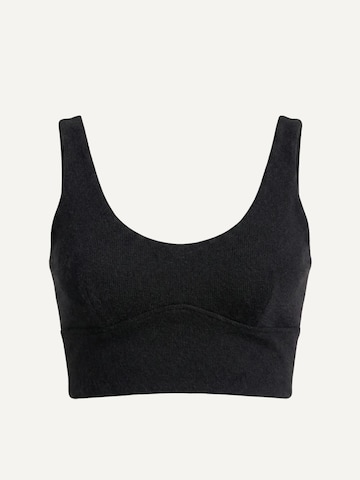 ZUBEK Bralette Sports Bra in Black: front