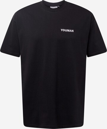 Youman T-shirt 'Flemming' i svart: framsida