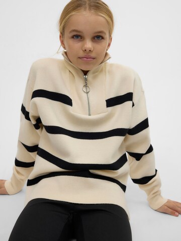 Vero Moda Girl Свитер 'VMSABA' в Бежевый: спереди