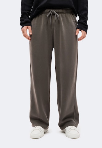 Baggy Pantalon Abercrombie & Fitch en gris : devant