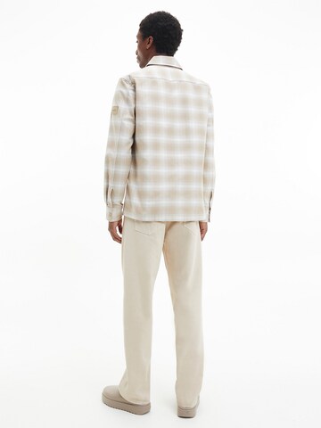 Calvin Klein Regular Fit Hemd in Beige