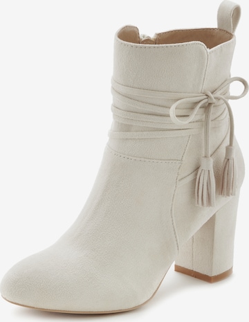 LASCANA Bootie in Beige: front