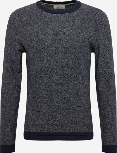 SELECTED HOMME Pull-over 'Jefferson' en bleu chiné, Vue avec produit
