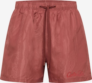 Carlo Colucci Badeshorts 'Fedel' in Rot: Vorderseite