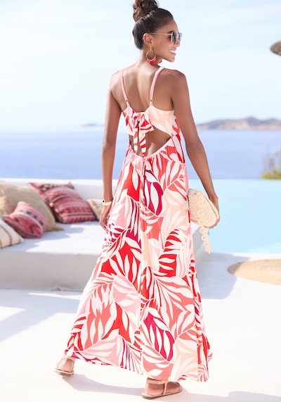 LASCANA Summer Dress in Rose / Magenta / Red / White, Item view