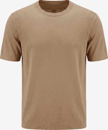T-Shirt Vantory en marron : devant