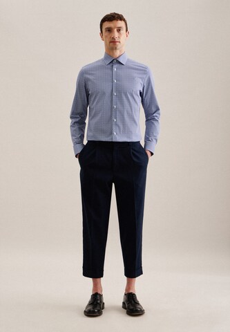 SEIDENSTICKER Slim Fit Hemd in Blau