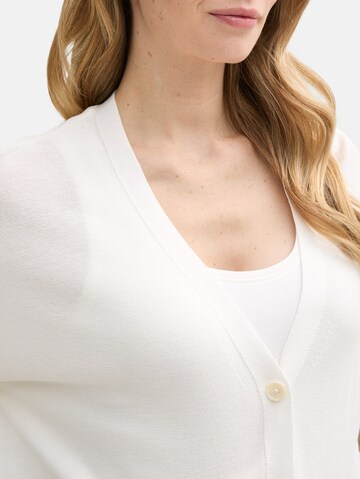 TOM TAILOR Gebreid vest in Wit