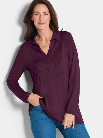 Goldner Shirt in Rot: Vorderseite