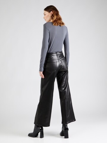 Gina Tricot Wide leg Jeans in Zwart