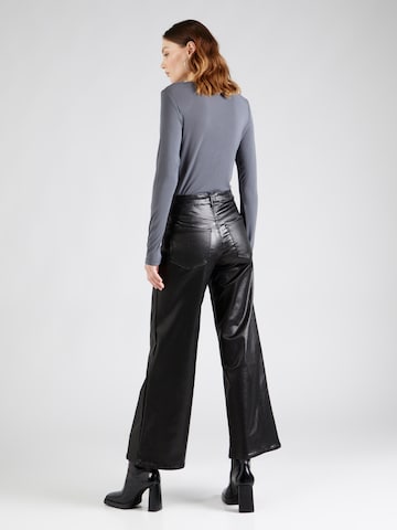 Wide Leg Jean Gina Tricot en noir