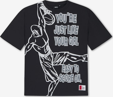 AND1 Shirt 'You're Just Like Your Girl Trash Talk' in Schwarz: Vorderseite