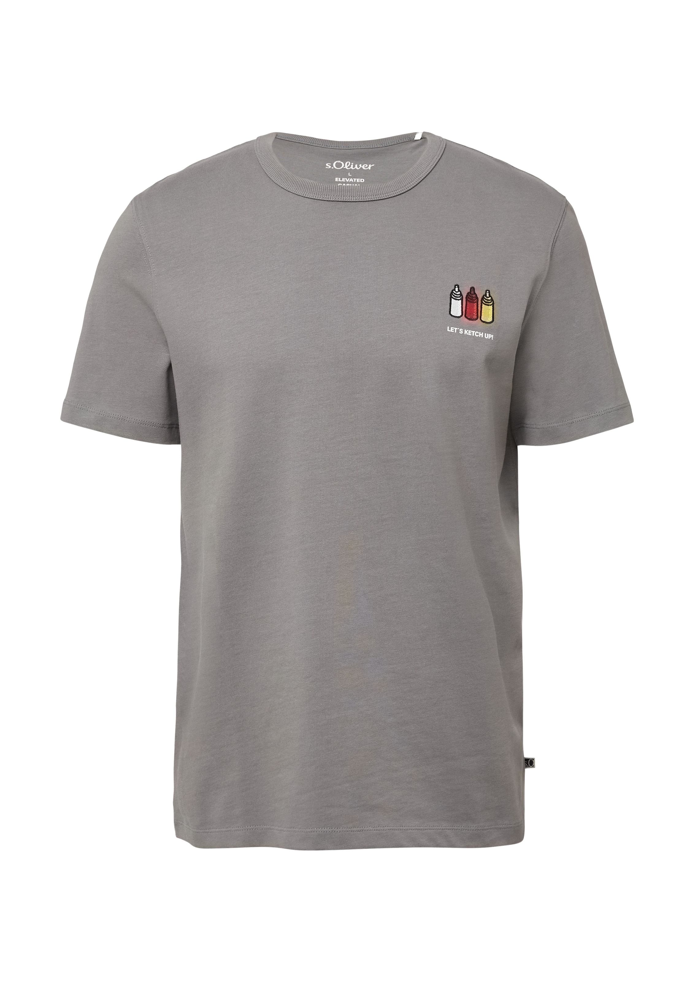 T-Shirt s.Oliver en gris : devant