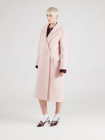 & Other Stories Between-seasons coat in Pink: front