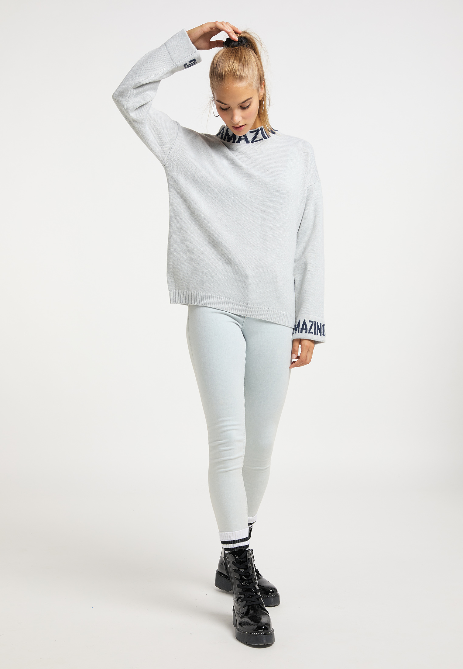 ue8Y6 Donna MYMO Pullover extra large in Bianco 