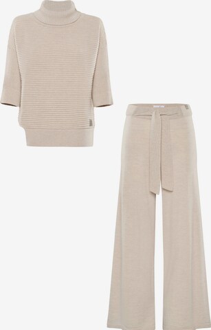 YOU LOOK PERFECT Leisure suit 'LOUNGEWEAR SET - Pullover Bailey & Pants Bailey' in Beige: front