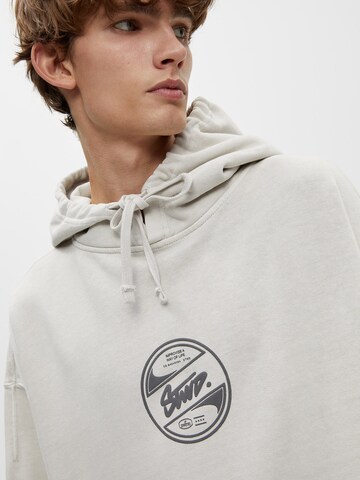 Pull&Bear Sweatshirt i grå