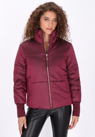 Veste mi-saison faina en rouge : devant