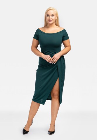 Karko Evening Dress ' DELICJA ' in Green: front