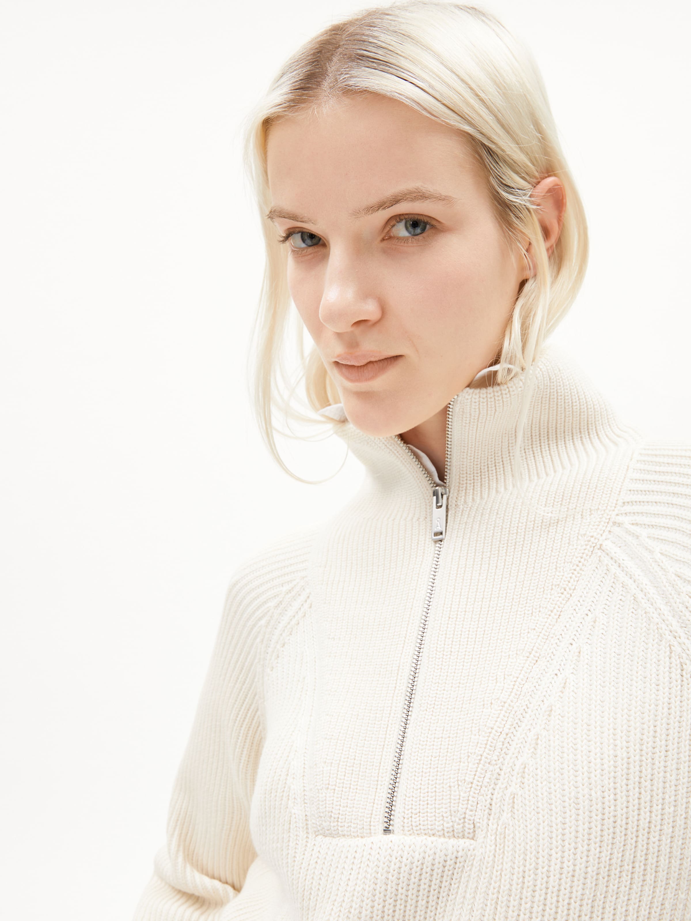 ARMEDANGELS Strickpullover ' RONYIAAS VANISE ' in Beige: Vorderseite