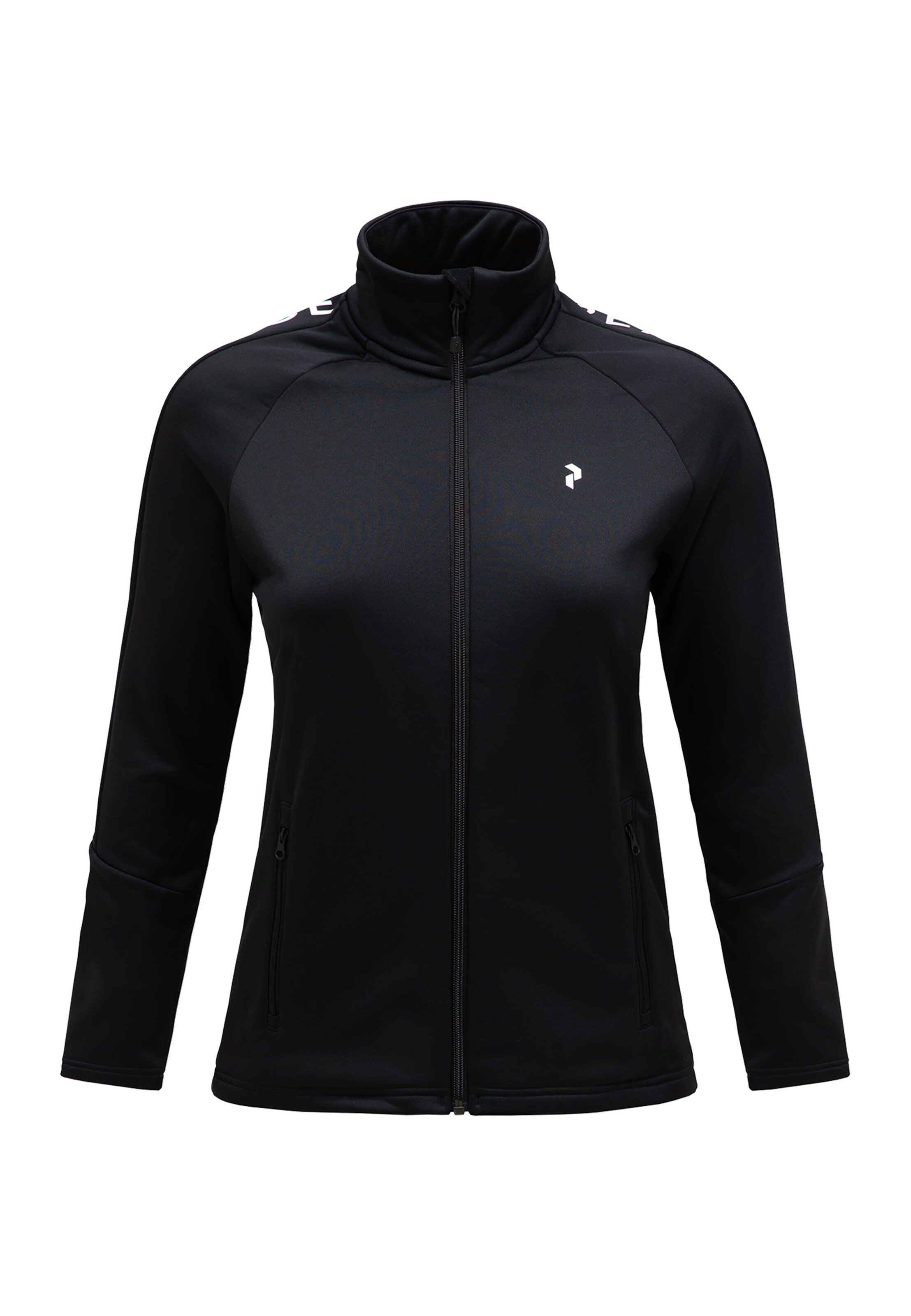 PEAK PERFORMANCE Fleecejacke in Schwarz: Vorderseite
