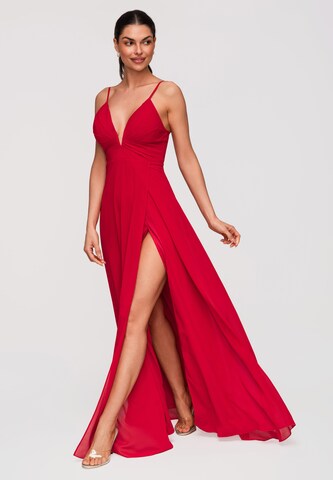 Ombre Abendkleid in Rot