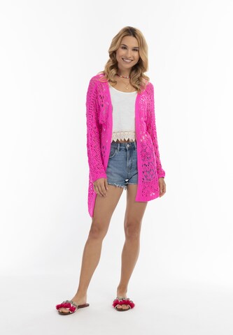 IZIA Gebreid vest in Roze