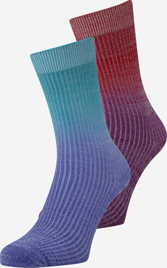 BeckSöndergaard Ponožky - tyrkysová / nebesky modrá / fialová / rubínová, Produkt