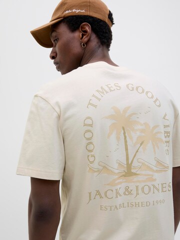 JACK & JONES Shirt 'JJSUMMER VIBES' in Beige