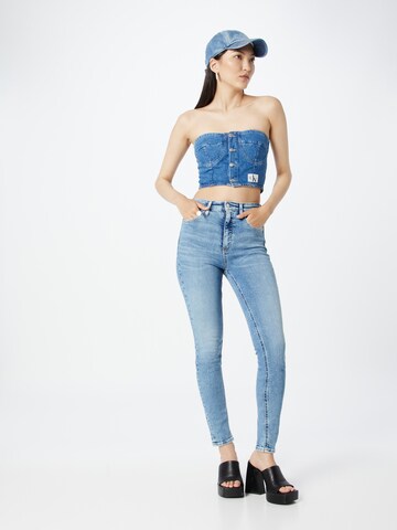 Calvin Klein Jeans Skinny Džíny – modrá
