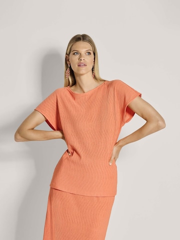 T-shirt MADELEINE en orange : devant