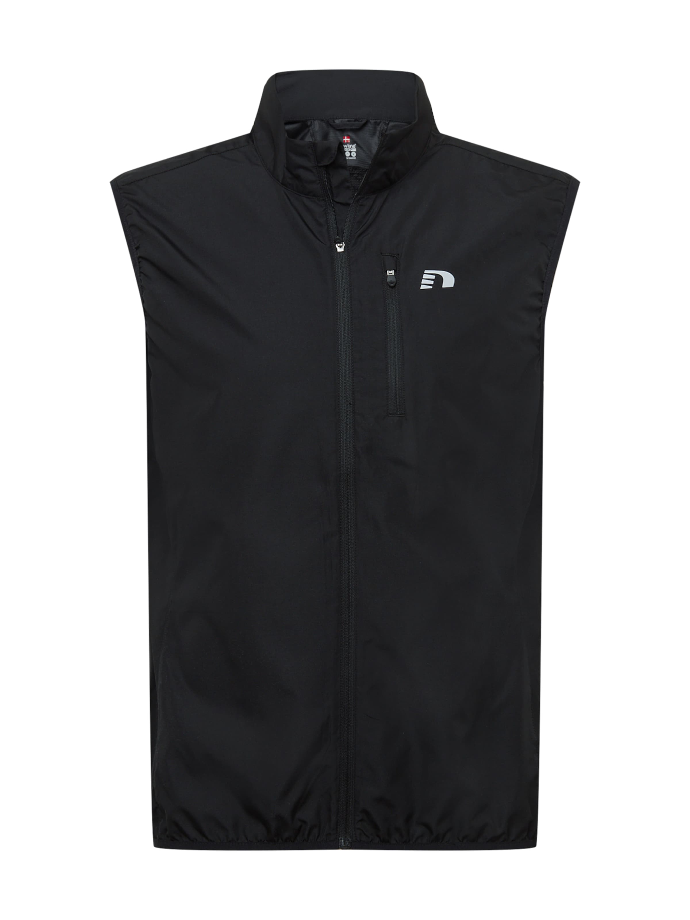 Newline Kamizelka sportowa w kolorze czarny: przód