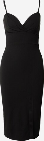 Rochie de cocktail 'MARGRET' de la WAL G. pe negru: față