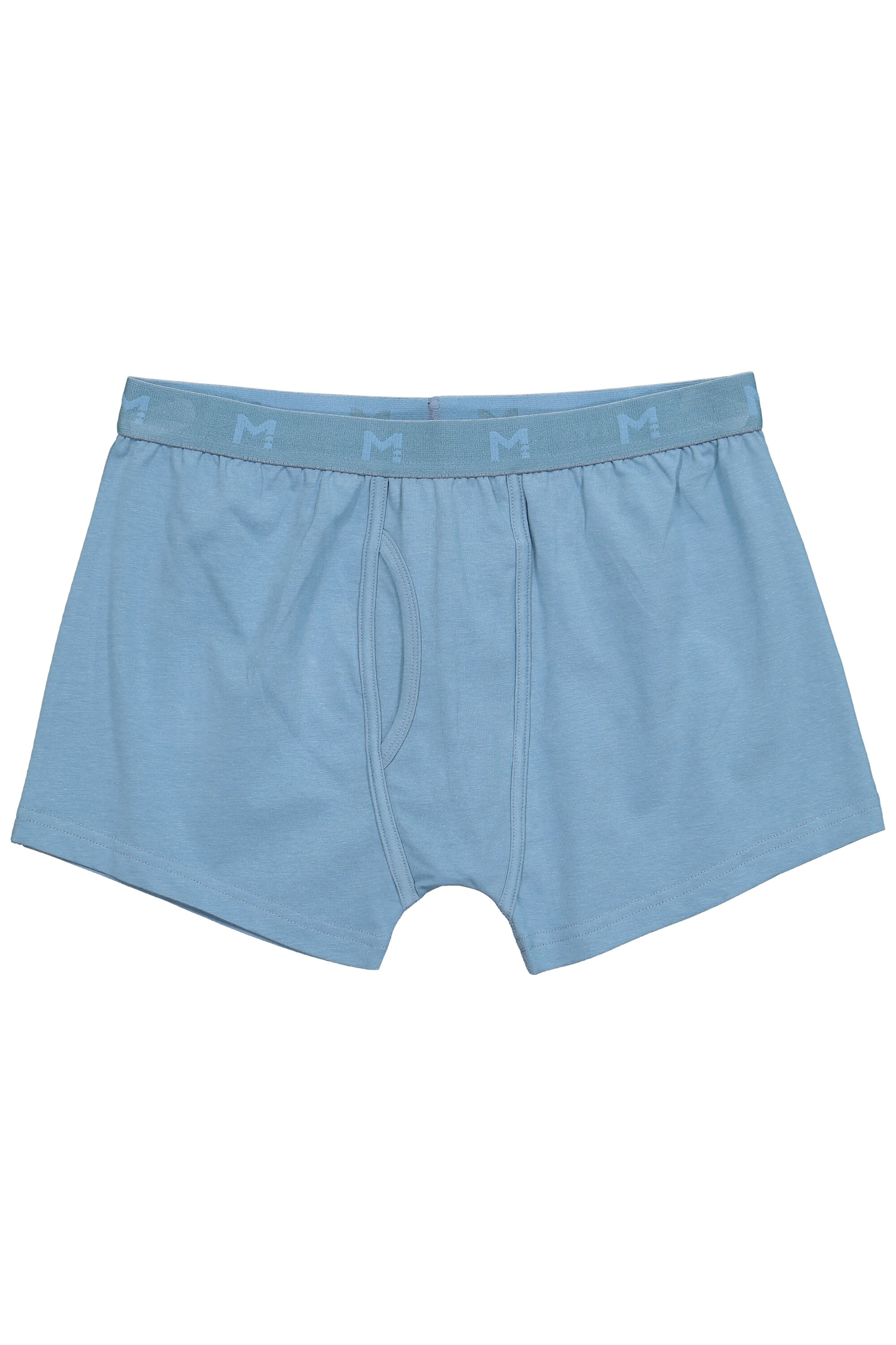 Men Plus Boxershorts in Blauw: voorkant