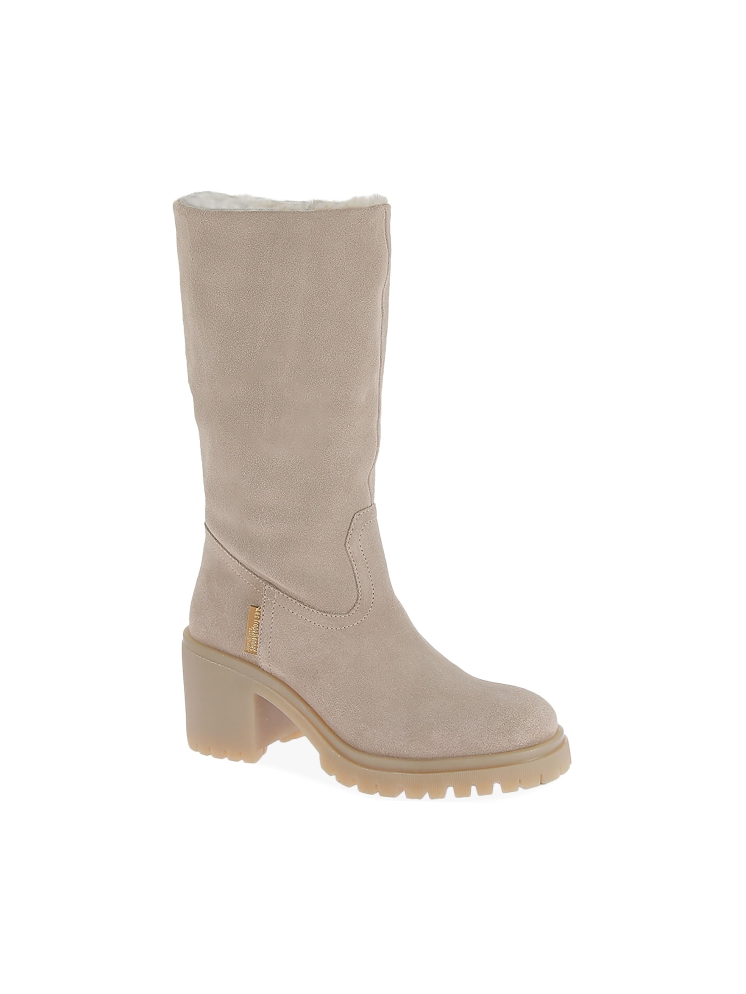 Les Tropéziennes - Botas de tobillo 'Lederstiefeletten von M.belarbi Velvia' en beige