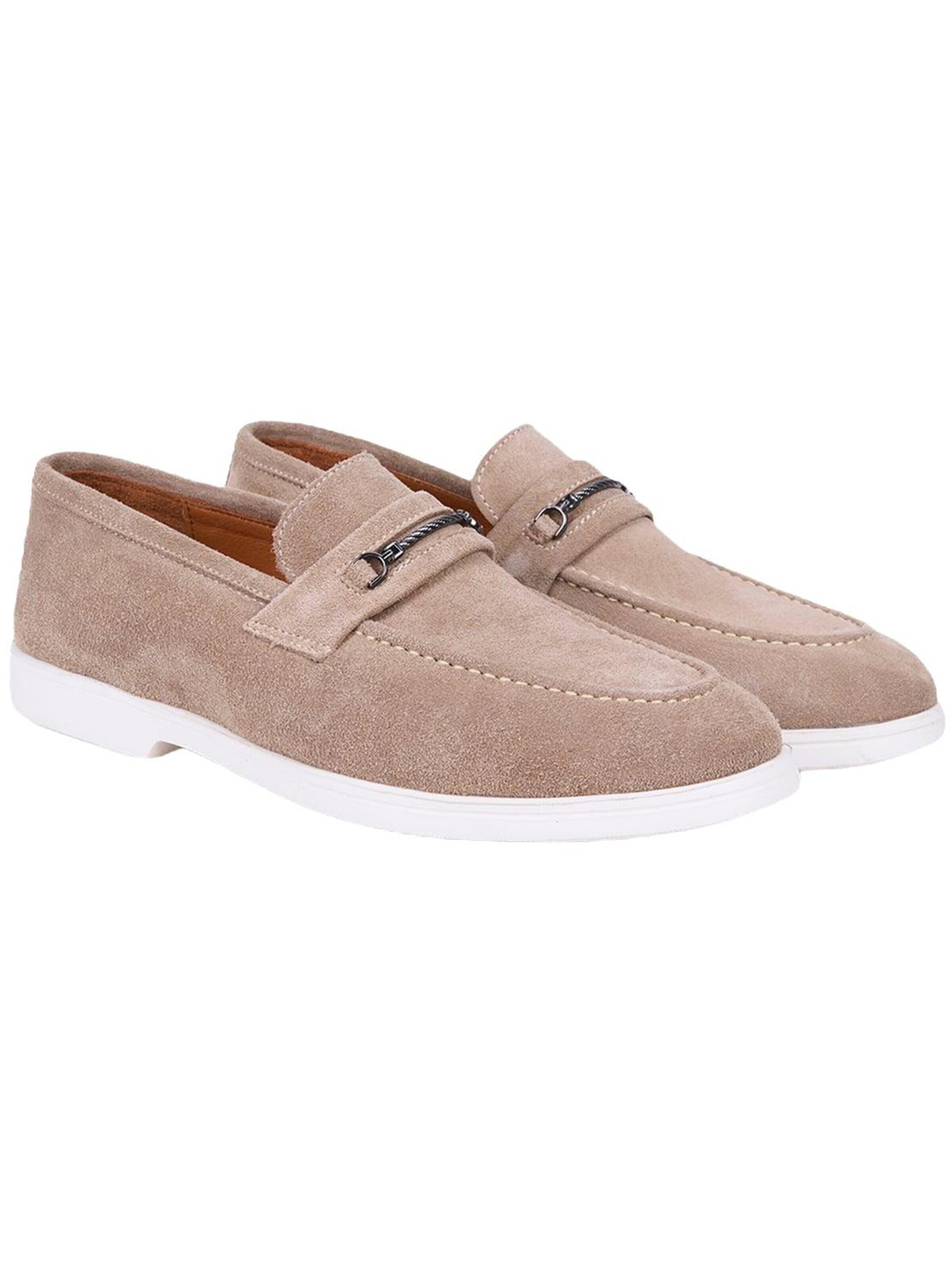 Desa Mocassins 'Loafer' in Beige: voorkant