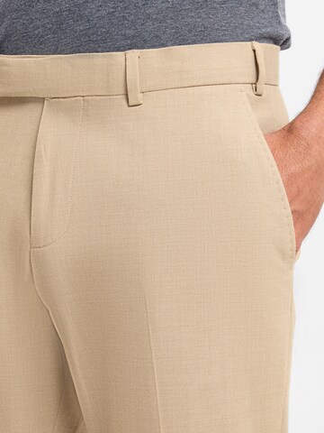 Finshley & Harding Slim fit Trousers with creases in Beige