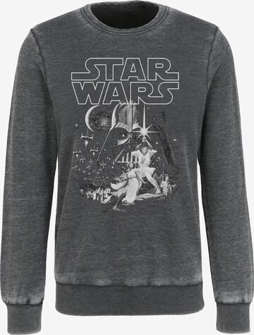 Recovered Sweatshirt 'Star Wars Tonal Classic Poster Washed' in Grijs: voorkant