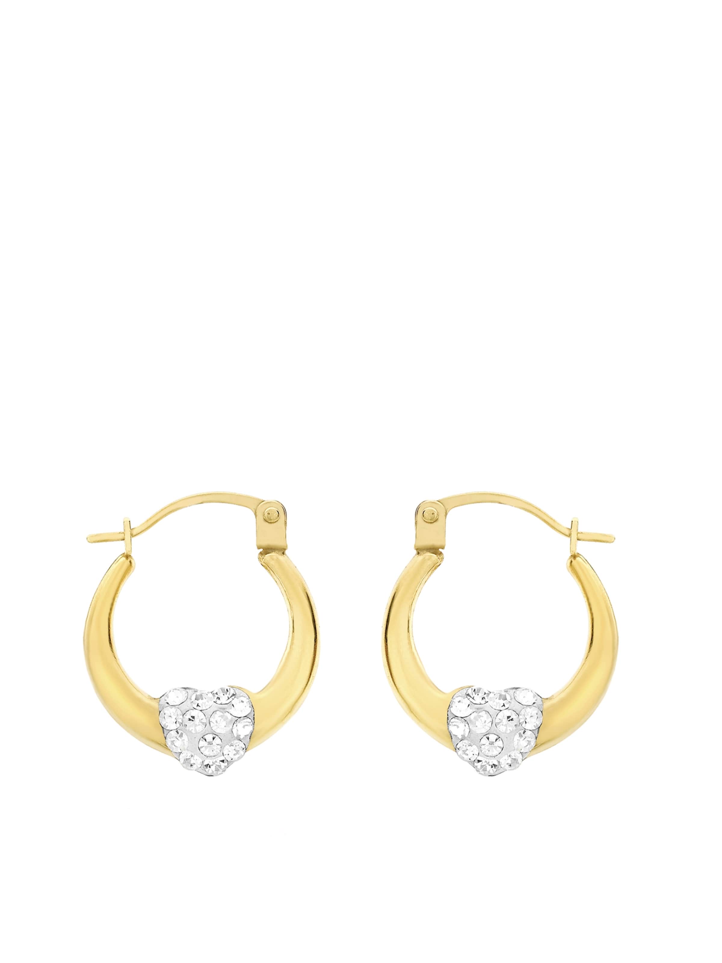 Lucardi Earrings 'Klassisch' in Gold: front