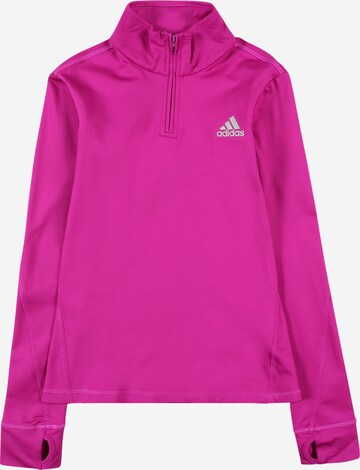 Sweat de sport ADIDAS PERFORMANCE en rose : devant