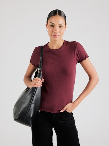 PIECES Shirt 'PCNicca' in Red: front