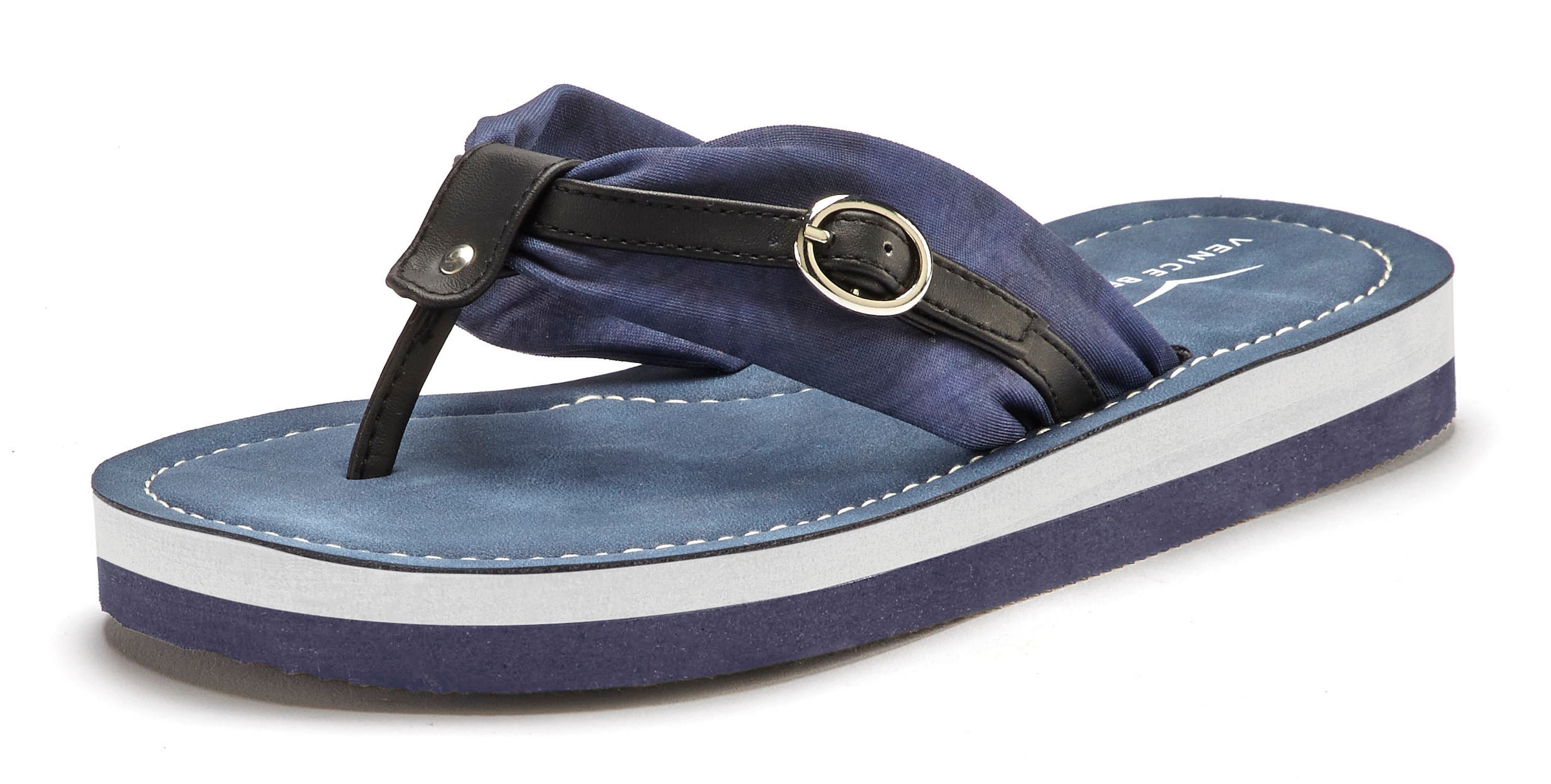 VENICE BEACH - Sandalias de dedo en azul: frente