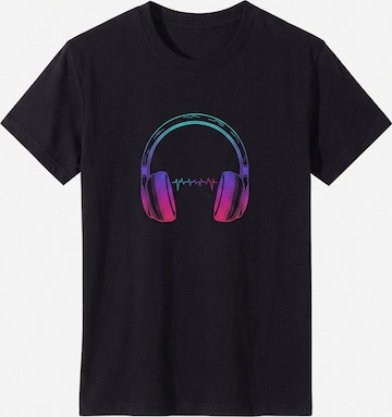 LapaPlus Shirt 'Short Sleeve' in Zwart: voorkant
