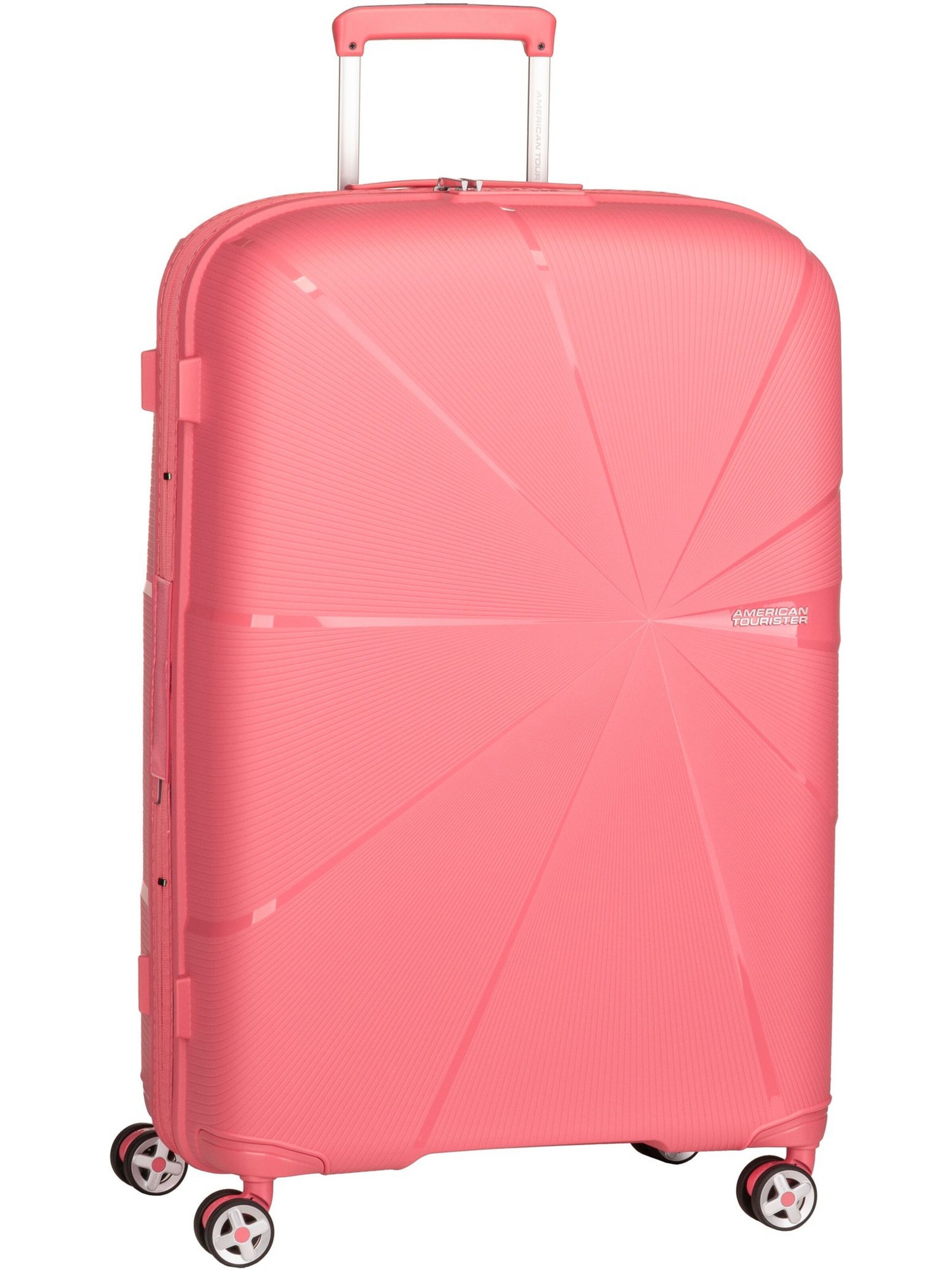 American Tourister Trolley 'Starvibe Spinner 77 EXP' in Roze: voorkant