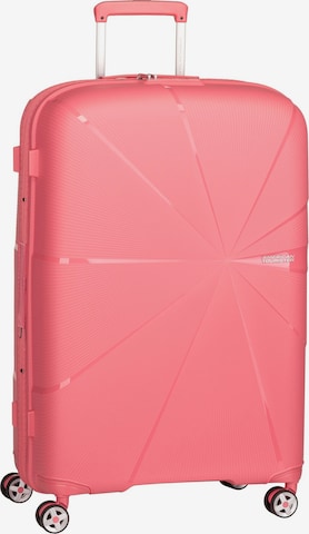 American Tourister Trolley 'Starvibe Spinner 77 EXP' in Roze: voorkant