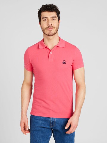 UNITED COLORS OF BENETTON Poloshirt in Pink: Vorderseite